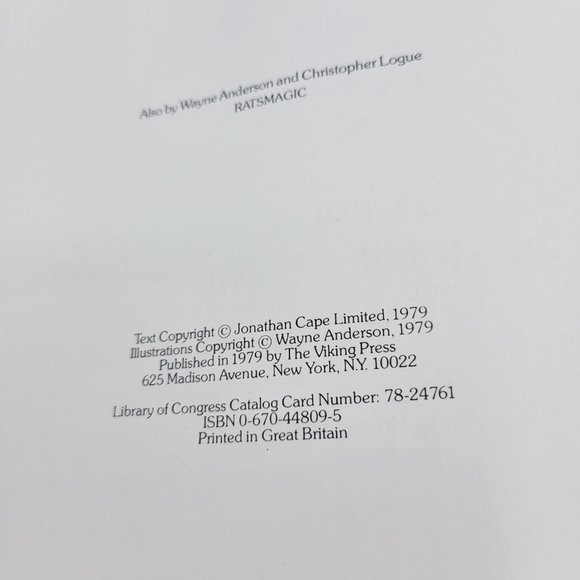 The Magic Circus Hardcover Book 1979 Wayne Anderson And Christopher Logue RARE - Picture 9 of 12